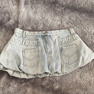 Denim Mini Skirt